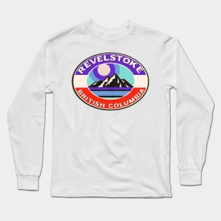 Ski Revelstoke British Columbia Canada Skiing Winter Sports Snowboarding Long Sleeve T-Shirt